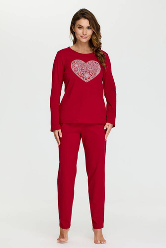 10 Piżama damska Senizo bordowy