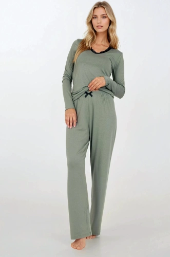 Emerald Dreams Piżama damska Momenti Per Me green