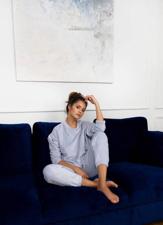 Esme Piżama damska Soft Sensis - szary