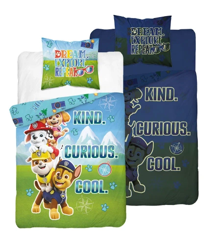 PP 16 DC Fluo Detexpol Pościel bawełniana świecąca w ciemności Psi Patrol