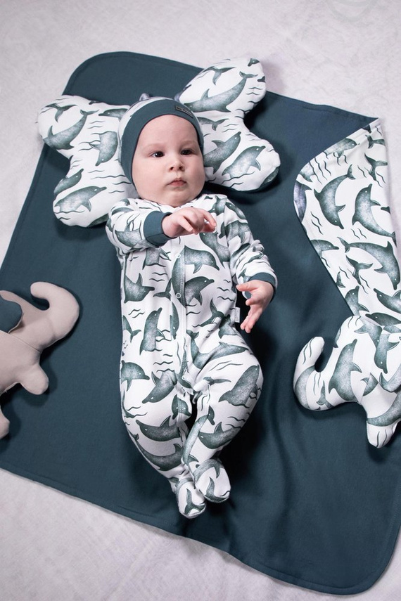 Czapeczka niemowlęca 177054 "Delfin" Nicol