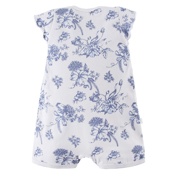 Botanic Eevi Rampers z falbanką - biały druk