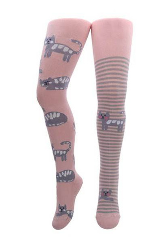 W28.01N Rajstopy Dziewczęce -pearl 299