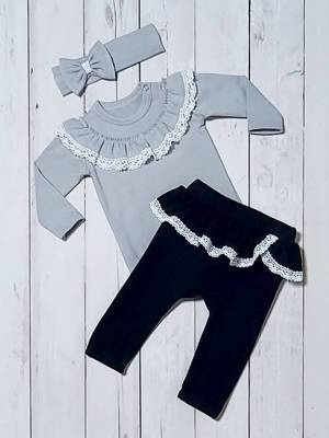 Eliza Bambarillo Spodnie niemowlęce czarny