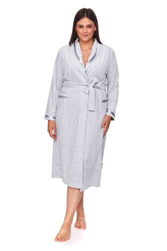 Szlafrok damski Doctor Nap SWO.1078- grey melange