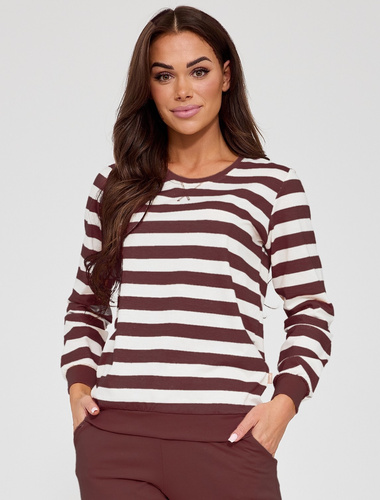 Piżama damska Cornette Molly 635/475 czekoladowa 100% bawełna – komfort