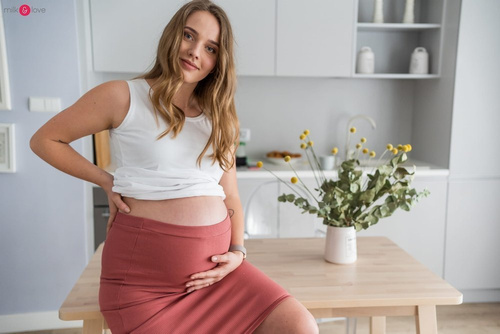 Spódnica ciążowa Tummy Milk&Love morska zieleń