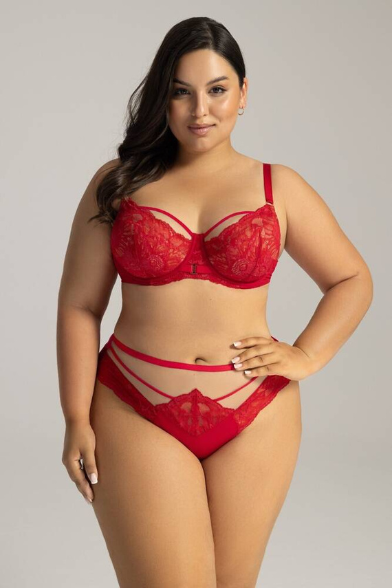 2157 Figi Damskie Brazyliany AVA czerwony