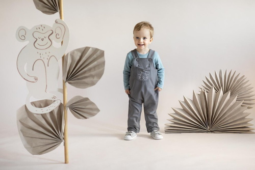 Slow Life Pinokio Ogrodniczki niemowlęce - grafit