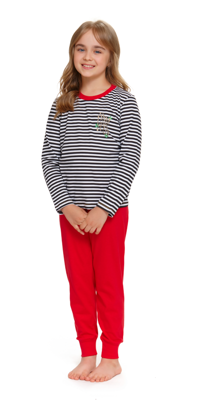 Piżama dziecięca 5236 Unisex Doctor Nap - black red