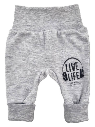 "Music" Spodenki bawełniane Terjan - szary