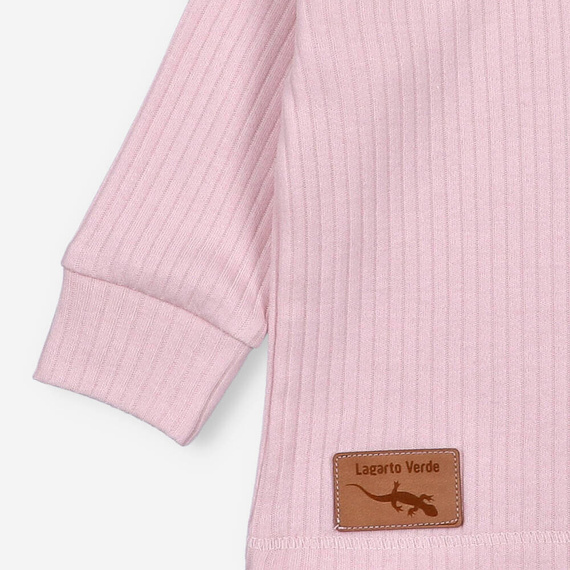 Lagarto Verde Bluzka z dzianiny prążkowej - różowy