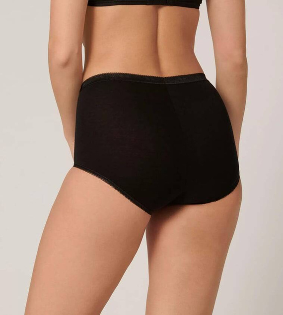 Basic + Maxi Figi Damskie Sloggi - czarny