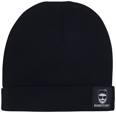 2415 Bandito boy Czapka niemowlęca Marija - czarny