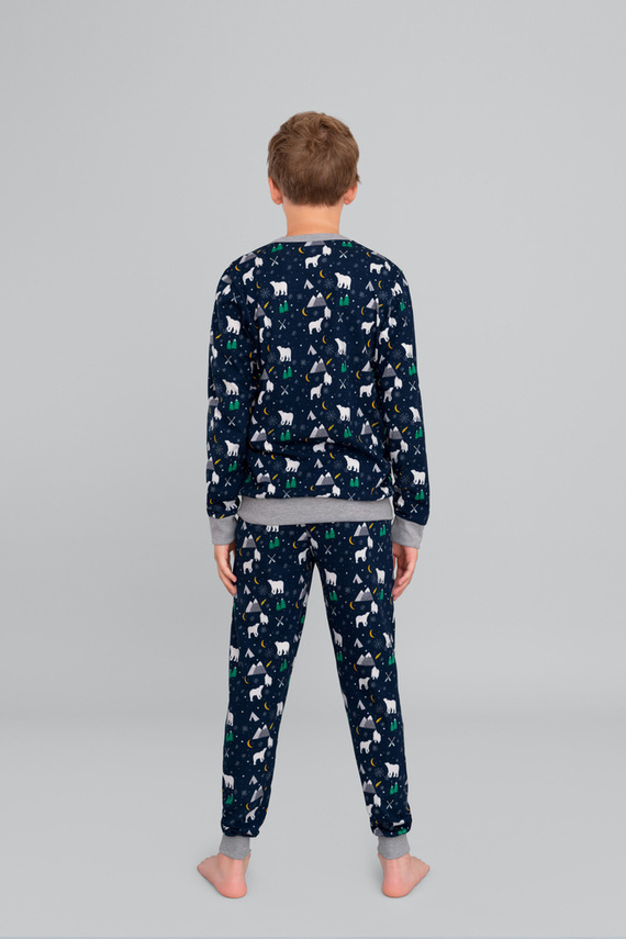 Sid talian Fashion Piżama dla dziecka - druk burgundowy