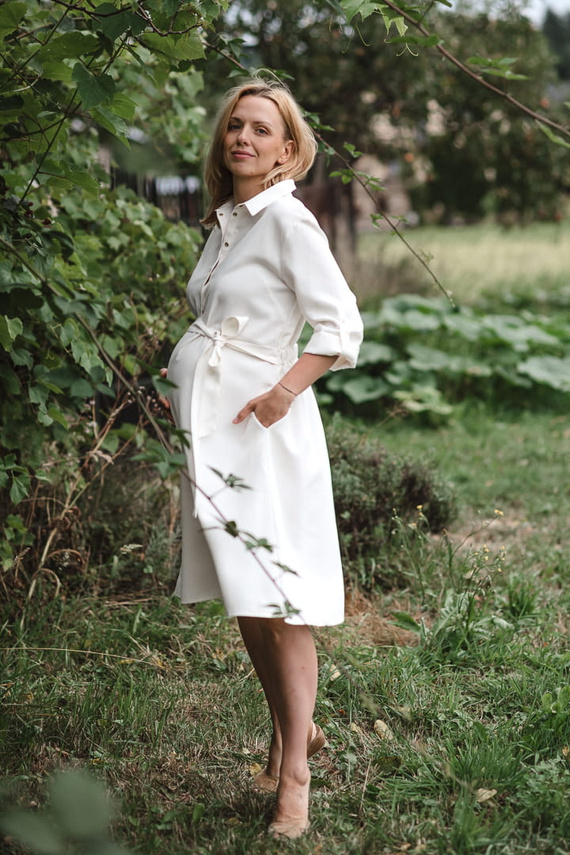 Milk Shake Milk&Love Sukienka do karmienia krótki rękaw zielona w groszki