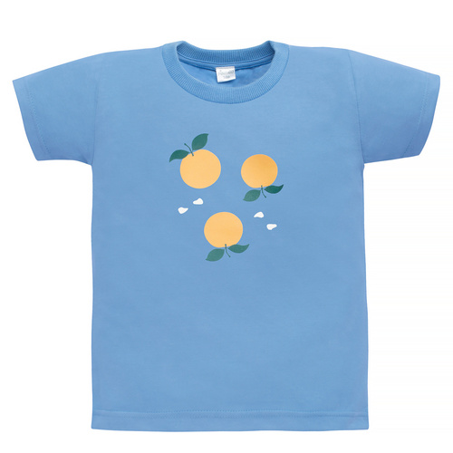 Fruit & Sun Pinokio Bluzka dla dziewczynki, krótki rękaw - niebieski