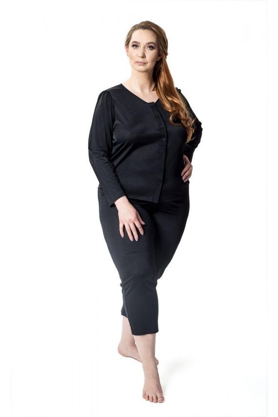 6200 Maria Mewa Piżama damska rozpinana turkusowy