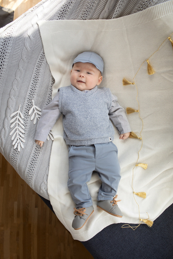 Charlie Pinokio Spodnie eleganckie - niebieski