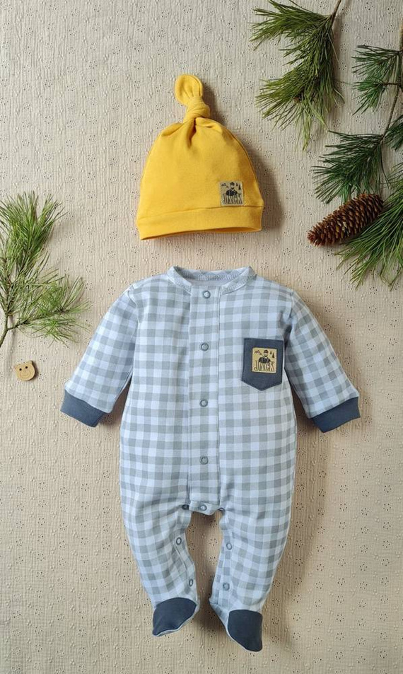 2815M Jack Czapka z węzełkiem Marija - musztardowy