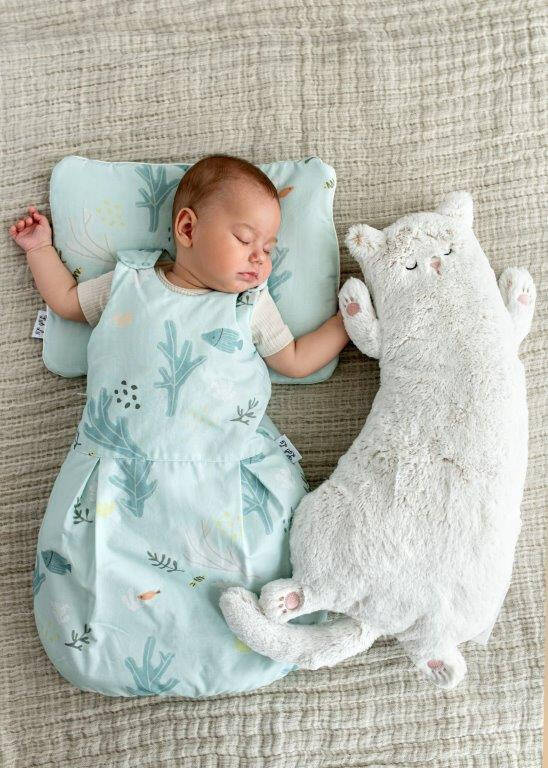 LUL-0033 Rybki Śpiworek niemowlęcy z poduszką Luli Lu