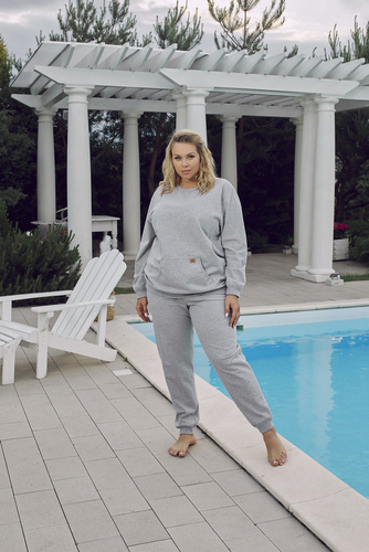 Fox Komplet Damski dł. rękaw, dł. spodnie Italian Fashion - melanż