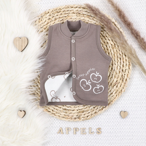 ABN-5306/CZE Happy Apples Kamizelka z bawełny organicznej Nini