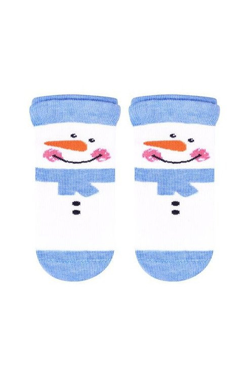 Skarpetki Zimowe Wzory art.138 Steven - różowy jasny melanż 131