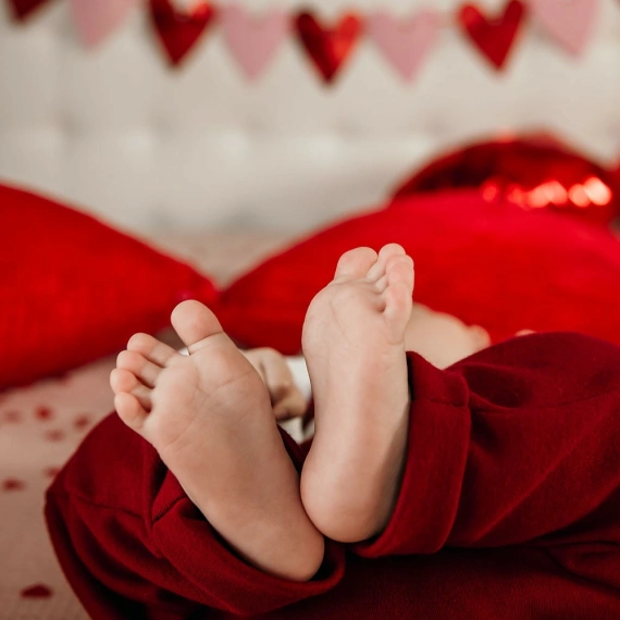 Love Eevi Spodnie niemowlęce -bordo