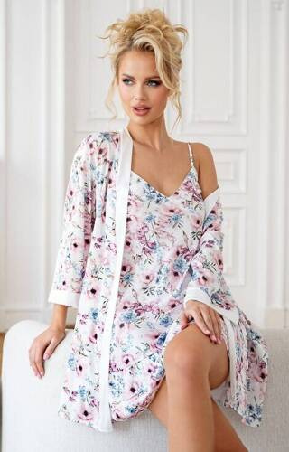 Rosa Szlafrok damski Donna ecru