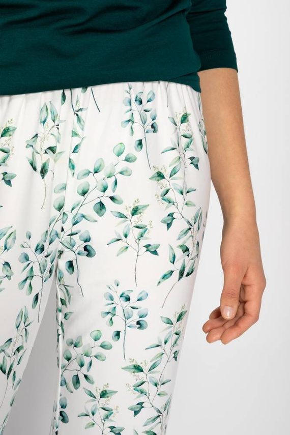 Carla Piżama damska Momenti Per Me green