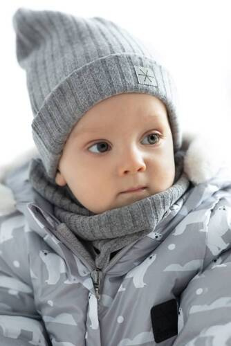 Winter Pinokio Komin niemowlęcy - szary