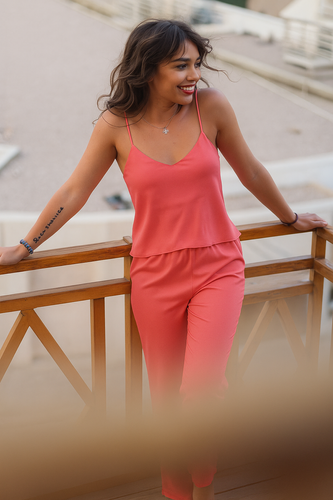 Iga Komplet Damski Piżama DKaren - Puder