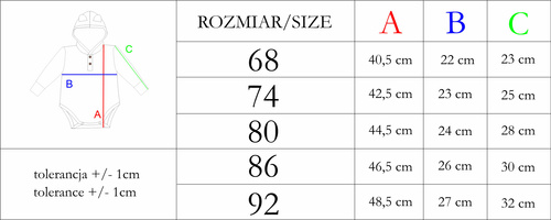 210099 Teddy Nicol Body z długim rękawem