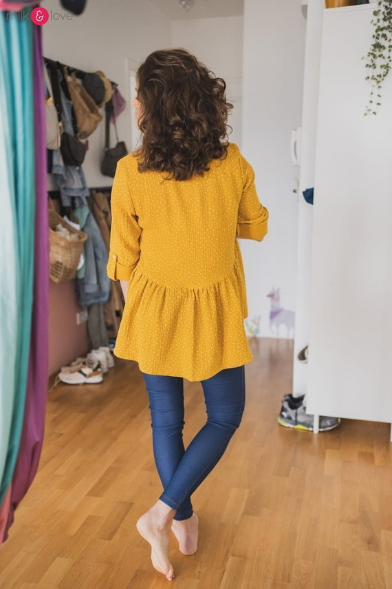 Mother Nature Milk&Love Tunika do karmienia sosnowa zieleń