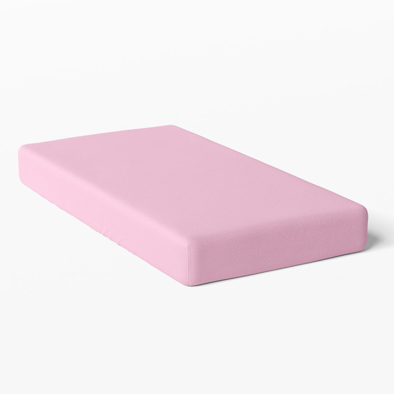 Eevi Prześcieradło dziecięce bawełniane - różowy