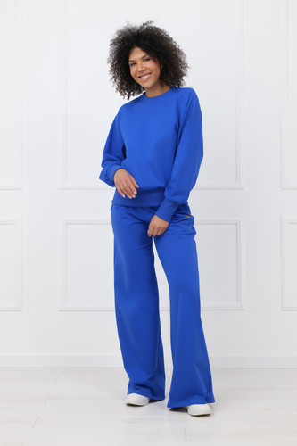 Komplet dresowy damski Margo Italian Fashion – bawełna- kobaltowy