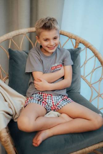 Piżama dziecięca 4432 Unisex Doctor Nap - grey