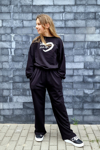 Gaja Bluza dziecięca Bambarillo czarny | Elastyczna dresówka z bawełny