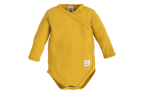 "Natural Harmony" Makoma Body dzidziuś z długim rękawem honey