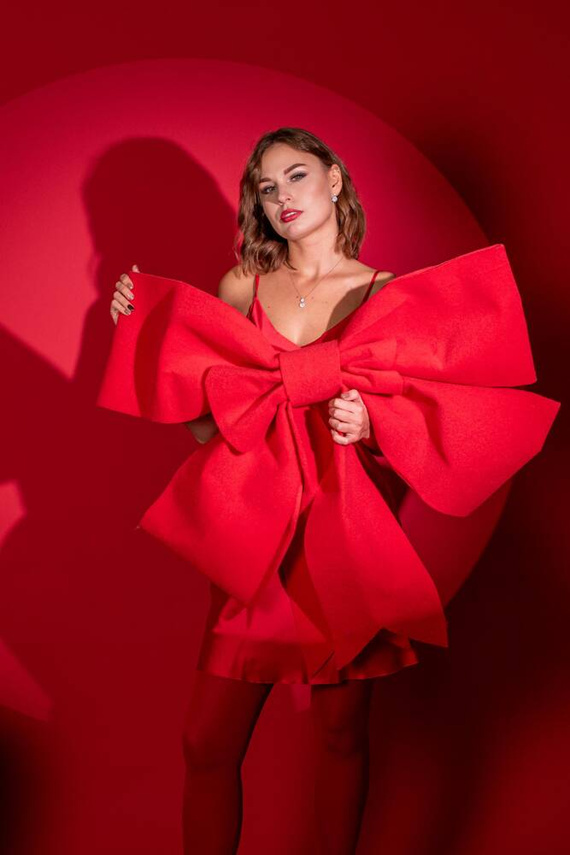 758 Cordelia Koszula damska De Lafense - czerwony