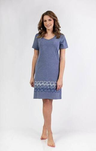 156 Koszula nocna  Regina - granatowa