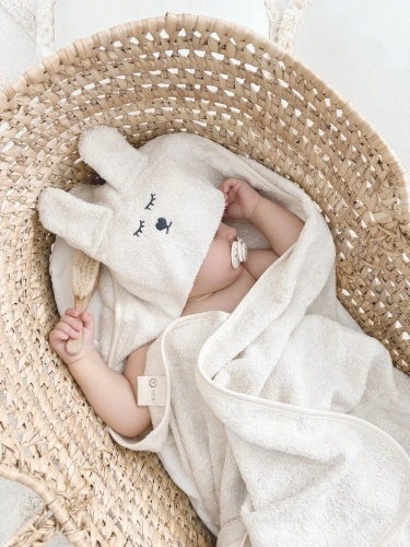 Ręcznik bambusowy z uszami Yosoy - natural