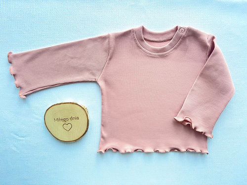 BI003 Mamatti Bluzka dziewczęca - jasny różowy