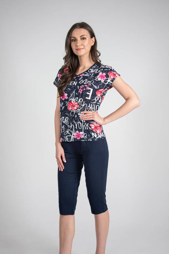 676 Soled Piżama Damska Forex - granat