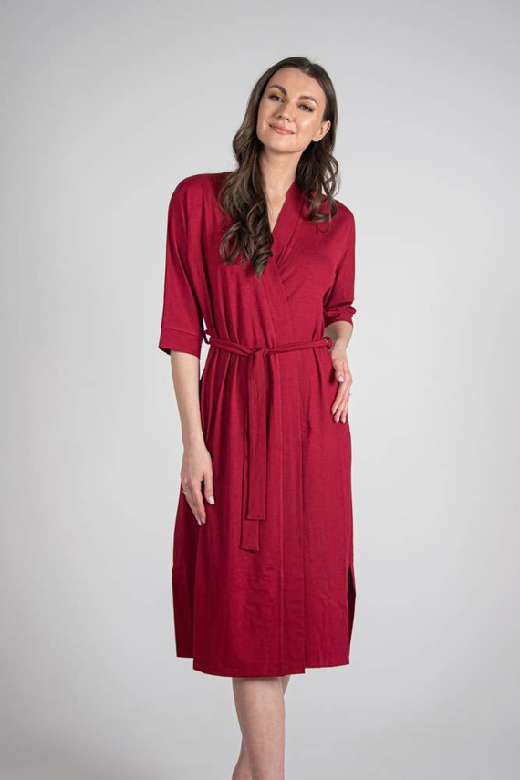 942 Visa Szlafrok Długi De Lafense - bordo