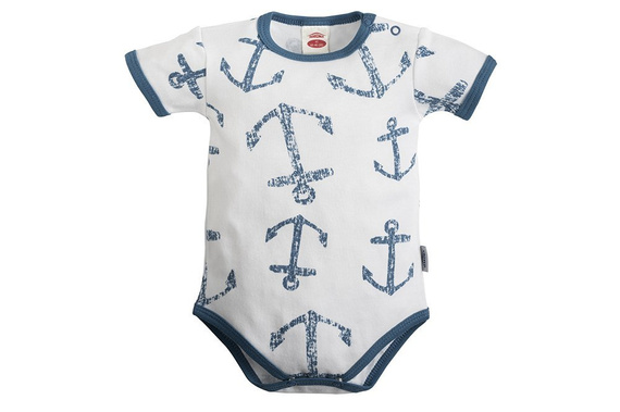 "BLUE SEA" Makoma Body z krótkim rękawem niebieski