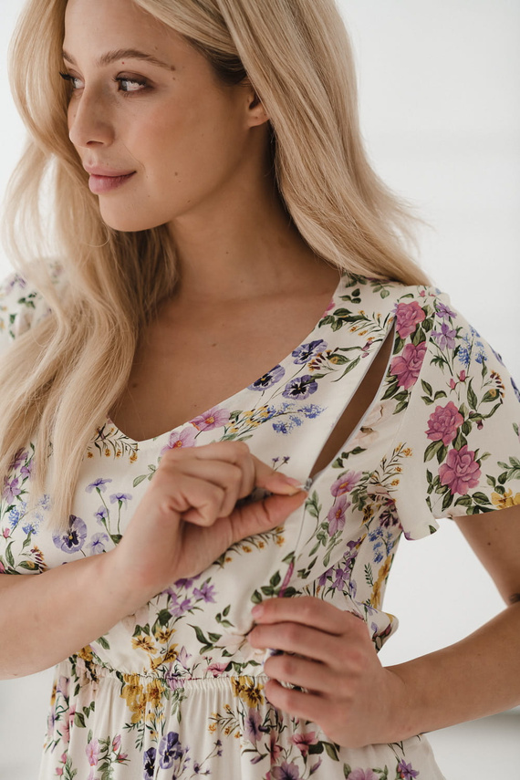 Lovely Dress Milk&Love sukienka ciążowa i do karmienia w grochy