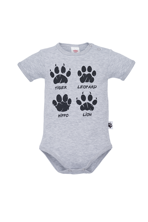 Body z krótkim rękawem "WILD WORLD" Makoma czarny