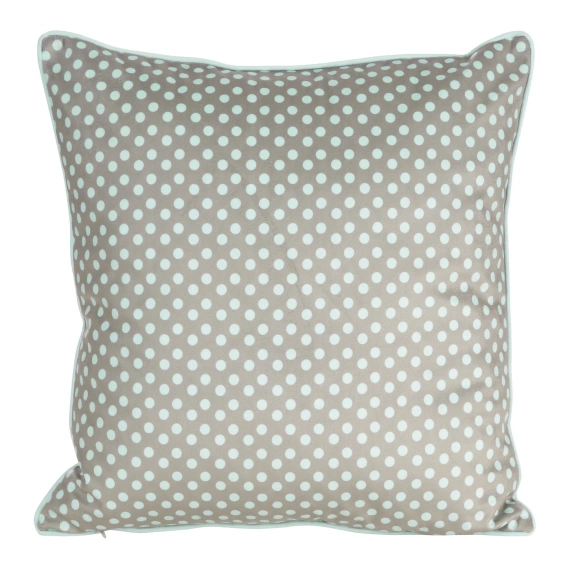 Wiosna 1 Poszewka wielkanocna z weluru zdobiona nadrukiem zajączka Eurofirany miętowy